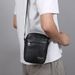 Vintage PU Leather Crossbody Bag For Men - Slim Minimalist Shoulder Bag With Phone Pocket, Lightweight & Durable For Daily Use (Black, Tan, Brown)_viptrois.com