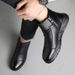 European Warm Series Martin For Autumn And Winter, Snow Casual Shoes, Men's Zipper Work Ankle Boots, Cotton Boots_viptrois.com