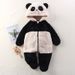 Mother & Kids Adorable Animal-Themed Baby Fleece Jumpsuit – Panda, Bunny & Bear Designs – Cozy Winter & Fall Outfit For Newborns (0-12 Months)_viptrois.com