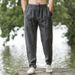 Men's Clothing Pure Linen Casual Pants Loose Large Size Skinny Harem Pants Summer Ultra Thin Retro Pants_viptrois.com