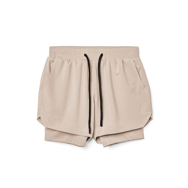 K Muscle Sports Shorts, Outdoor Running, Deep Squat, Breathable Double-layer Quick Drying Shorts For Men_viptrois.com