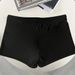 2024 Men's Clothing foreign trade new style rainbow stripe decoration boxer men's tight-fitting swimming beach pants on both sides in stock_viptrois.com