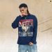 American-style Plaster Angel Print Long-sleeve T-shirt, Round Neck, Trendy Top_viptrois.com