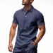 K Men's New Solid Color Loose And Simple Lapel Outdoor Casual Polo Shirt_viptrois.com