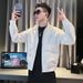 2023 New Spring And Autumn Turn-Down Collar Jacket Men's Fashion Top Stylish Versatile Coat Ins Trendy Brand High-End_viptrois.com