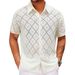 Men's Clothing Hong Kong Style Hollow Short Sleeved Thin Shirt Men's Summer Niche Design Lace Casual Half Sleeved Shirt A0405_viptrois.com