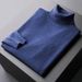 Men's Premium Velvet Turtleneck Sweater – Winter Slim Fit Knit Pullover With Lapel Collar (Camel/Dark Gray/Black/White/Blue,_viptrois.com