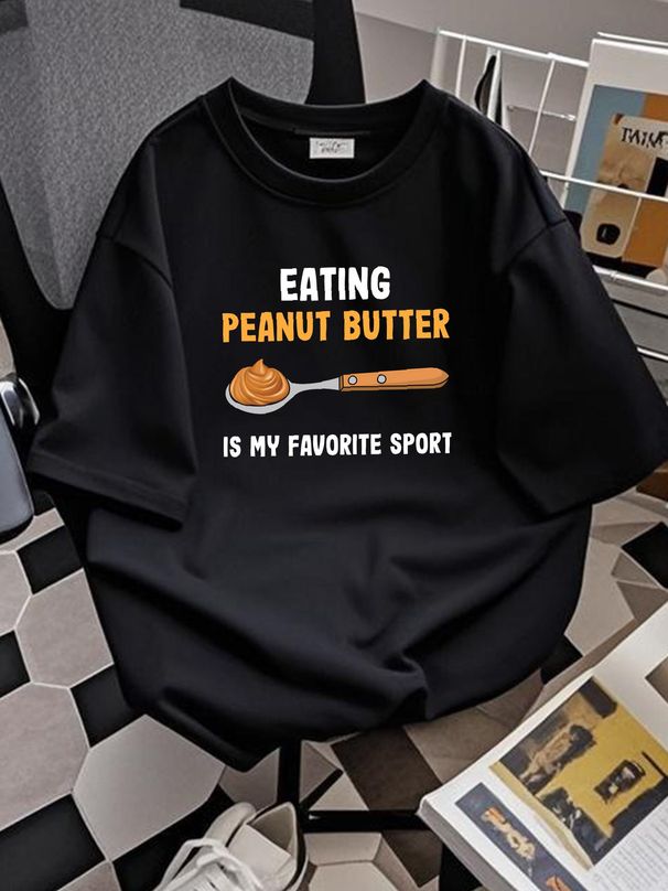 Peanut Butter Spoon Breakfast Favorite Sport Food Handbags Portable Shopping Bag Large Capacity Slightly Unisex Designer Clothes Fashion_viptrois.com