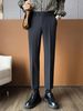 Men's Business Casual Dress Pants New Style Cropped Length Versatile And Drapy_viptrois.com