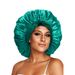 Women's Satin Sleep Cap With Leopard Print Bow - Soft & Breathable Hair Protection For All Seasons Care Wide Brim Hat Women's Headscarf Nightcap_viptrois.com