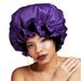 Double layer satin hair care cap confinement beauty extra large round hat chemotherapy cap sleeping cap_viptrois.com