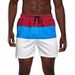 Men's Clothing Summer Quick Drying Beach Shorts Men's Gradient Striped Shorts_viptrois.com
