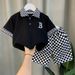 Boys' Polo Shirt Suit 24 New Children's Fashionable Short Sleeved Boy Baby Summer Clothes Street Clothes_viptrois.com