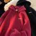 Urban Hip Hop Star Print Hoodie Men's Casual Pullover Sweatshirt Unisex Oversized Fleece Lined Streetwear Jacket_viptrois.com
