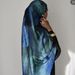 Muslim headscarf Printed Headscarf Ethnic Shawl Silk High Class Marble Watermark Floral Summer Ethnic Scarf_viptrois.com
