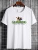 Gardening T-shirt S M XL Therapy Cheaper Cotton Farmer Garden Short Sleeve Streetwear Casual Comfortable Graphic Homme Top For Everyday Wear Soft_viptrois.com