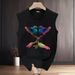 Summer American Casual Sports Sleeveless Cotton Vest T-shirt Hong Kong Style Versatile Loose Men's Vest T-shirt_viptrois.com
