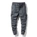 Men's Trendy Multi Pocket Cargo Pants Harem Style Loose Fit Casual Long Trousers Style Mid Waist Polyester_viptrois.com
