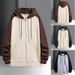 Men's Zip-Up Fleece Hoodie – Winter Streetwear Jacket With Thickened Inner Lining (Rabbit Wool Blend, Anti-Static, Distressed Print, M-3XL)_viptrois.com