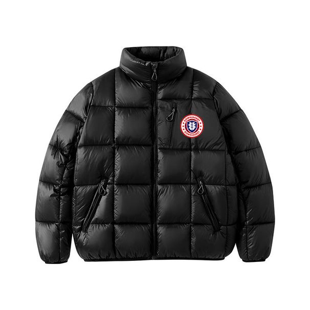 Men's Clothing Men's Autumn And Winter Windproof Trendy Brand Square Cotton Padded Jacket With US Shield Print Casual Stand Up Collar Coat_viptrois.com