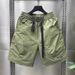 Men's Summer Thin Cargo Shorts Ice Silk Mid Length Casual Outdoor Five Point Pants_viptrois.com