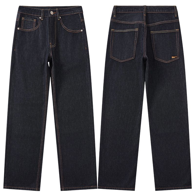 Men's Clothing Retro Old Money Style Wide Leg Jeans, New Autumn Style, Loose Casual Trousers_viptrois.com