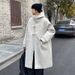 Winter High-end Men's Long Hooded Cow Horn Buttoned Woolen Coat, Loose Woolen Coat, Windbreaker, Fashionable Men's Clothing_viptrois.com