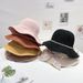 Women Summer Beach Tourism Vacation Pearl Bow Straw Fashion Sunscreen Sun Elegant Sunshade Hat_viptrois.com