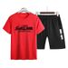 Men's Clothing Summer sports short-sleeved men's t-shirt loose summer Korean style trendy sports casual men's suit trendy brand clothes men_viptrois.com
