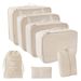 Seven Piece Storage Bag Clothes Storage Bag Portable Large Capacity Suitcase Classification Storage Clothing Bag Travel_viptrois.com