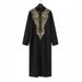 Men's Clothing Robe New Embroidery Casual Men's Muslim Long Sleeve_viptrois.com