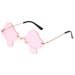 Fashion Mushroom Sunglasses - European & American Style (Trendy Irregular Shape, Women's Celebrity Inspired Glasses)_viptrois.com