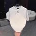 Men's Clothing Men's Heavyweight Breathable T-Shirt High End Embossed Loose Short Sleeve Trendy Popular Top For Casual Wear_viptrois.com