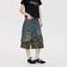 Loom European And Hip-Hop American Retro Cool Patchwork Jeans Men Street Style Personality Versatile Casual Camouflage_viptrois.com