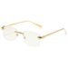 Women's Polygonal Frameless Sunglasses - Cut Edge Design, UV400 Protection, Fashion Statement Fashion Trends Hot-selling_viptrois.com