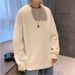 New men's sweaters for students in autumn and winter, cool and loose, versatile knitwear, trendy and thick wool_viptrois.com