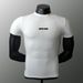 Men's Clothing Summer Fitness Clothes Men's Short Sleeved Tights Short Style High Elastic Quick Drying Sweat Absorbent Breathable Outdoor Sports_viptrois.com