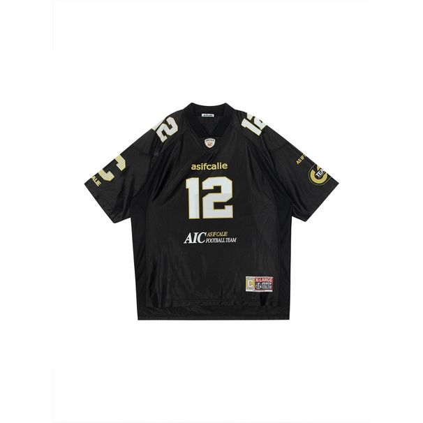 2026 New Versatile Niche American Style Printed Loose Short Sleeve Jersey Street Sports Casual T-Shirt For Men_viptrois.com