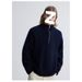 Loom European And American Autumn Winter New Trendy Brand Half Turtleneck Basic Solid Color Loose Warm Pullover Knitted_viptrois.com