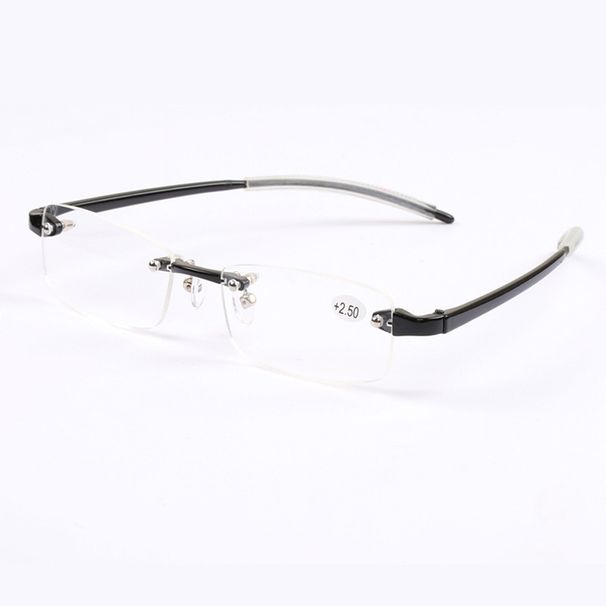 Unisex Frameless Reading Glasses 125 Degrees 175 Degrees Men's And Women's Fashion Plastic Frameless Cutting Edge Glasses_viptrois.com