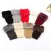 Short Fuzzy Knitted Wool Warm Fingerless Arm Warmers Autumn Winter Fur Half Finger Gloves Sleeves_viptrois.com