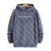 Cross-border Men's Manufacturer Hooded Embroidered Loose Casual Sports Lamb Wool Pullover Hoodie For Men_viptrois.com