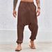 Men's Clothing Casual Fashion Loose Pants Summer Breathable Leggings Pants Beach Straight Pants_viptrois.com