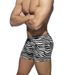 Swim Shorts New Men's Boxer Swim Trunks Zebra Pattern Flower Tether Low Waist Sexy Beach Swimming Hot Spring_viptrois.com