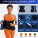 Ladies' Fitness Yoga Waist Belt with Three Rows Zipper Waist Strap Explosive Sweat Plastic Waist and Sports Waist Strap_viptrois.com