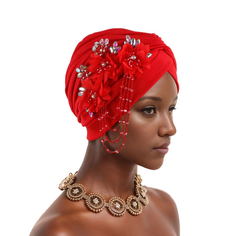 Women's Scarves New Nigerian Wedding Turban Hat African Hat Muslim Turban Hat_viptrois.com