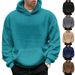 Men's Fleece-Lined Hooded Sweatshirt | Winter Pullover With Sherpa Interior, Oversized Fit, Warm & Soft, Streetwear Casual, Zip-Free Design_viptrois.com