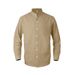 Autumn Business Linen Men's Striped Stand Collar Long Sleeve Cardigan Casual Slim Fit Shirt For Men_viptrois.com