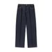 Men's Clothing Denim Topstitching Retro Jeans For Men, Spring Style, Split Silhouette, American Straight Leg Pants, Trendy Brand, Loose Trousers_viptrois.com