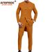 Men's clothing African men slim two piece set_viptrois.com